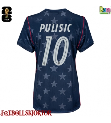 Förenta stater Christian Pulisic #10 Bortatröja Dam VM 2026 Kortärmad